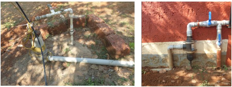 Rainwater harvesting and borewell recharging system